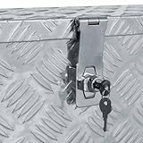 vidaXL Aluminiumkiste 61,5×26,5x30cm Alu Box Koffer Werkzeugbox Transportkiste - 6