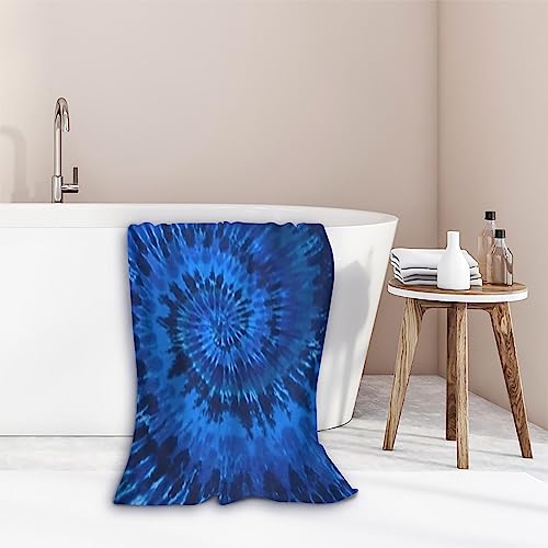 Microfiber Beach Towel Blue Tie Dye Oversized Large Sand Free & Quick Dry Lightweight Towel For Adults Womens Mens Travel Camping Gym Pool Swim #TOP1