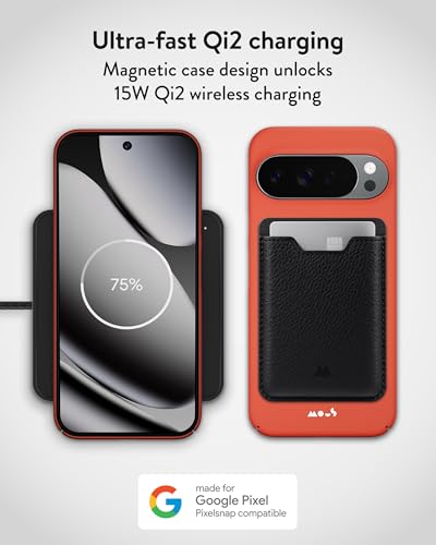 Coque Google Pixel 10 Pro XL Mous Super Thin Rouge compatible MagSafe et Qi2 - 3