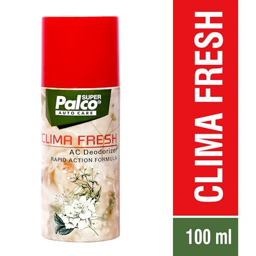 Image of PALCO Clima Fresh Car AC Deodorizer Spray 100ml - Car Air Refresher | AC Disinfectant, Odour Remover & Vent Freshener for Long-Lasting Fragrance