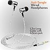 Sephia SP3060 Wired Headphones, HD Bass Driven Audio, Lightweight Aluminum Wired in Ear Earbud Headphones, S/M/L Ear Bud Tips, Earphone Case, 3.5mm Tangle-Free Cord, No Mic #2