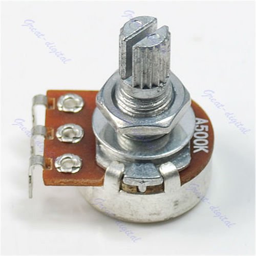 Potentiomètre cannelé A500K pour guitare électrique, basse – Ampli tonalité – Volume de tonalité – 15 mm - Les Beatles, Paul McCartney, John Lennon, RIngo Starr, George Harrison Potentiomètre cannelé A500K pour guitare électrique, basse - Ampli tonalité - Volume de tonalité - 15 mm