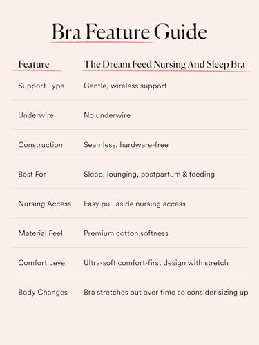 Image of HATCH The Dream Feed Nursing & Sleep Bra, Stretchy & Wireless with Crossover Pull-Down Design for Breastfeeding