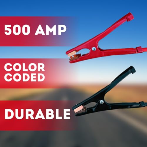 Kit de emergencia para auto con cables de arranque 16 pies miniatura 5