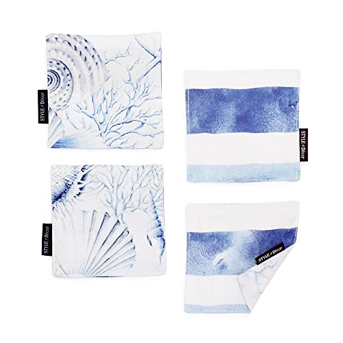 �X�^�C���f�R�[��(STYLE Decor) �R�[�X�^�[ ���o�[�V�u�� ������� �z 4���Z�b�g �􂦂� �k�� �}���� �u���[ ���C�� �{�[�_�[ W3000320