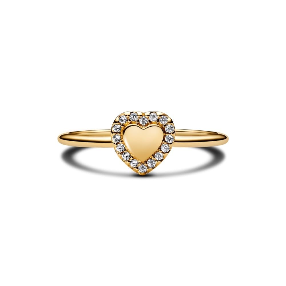 PANDORA Damenring Herz Goldfarben 163801C01