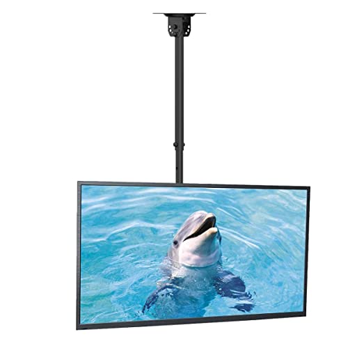 Image of Suptek Ceiling TV Mount Fits Most 26-65 inch LCD LED Plasma Panel Display with Max VESA 400x400mm Loaded up to 45kg /100lbs Height Adjustable MC4602