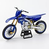 OEVTVR 1:12 Scale Diecast Dirt Bike Model, Blue Off-Road Motorcycle Replica with Realistic Details, Alloy Body, Display Stand, Collectible Mini Motorbike for Motorcycle Enthusiasts