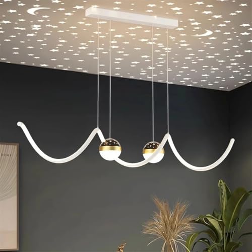 Suspension LED blanche contre le manque de clarté en cuisine et salon