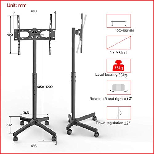 Soporte Universal Móvil para TV de 17-55 Pulgadas miniatura 5