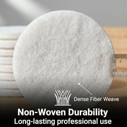 Image of 20 Pcs 4 inch Drill Brush Scrubber Scouring Pads | 1200 Grit, Hook & Loop Power Scrubber Scour for Rotary Tools, Random Orbital Sander (White)