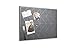Umbra Trigon Metal, Geometric Accessory, Charcoal Wall Mounted Bulletin, Magnetic, Message Board, 2 pounds