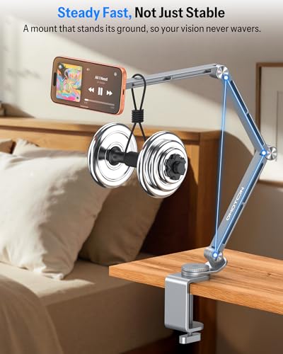 Support de tablette réglable OMOTON en aluminium pour lit et bureau - 3