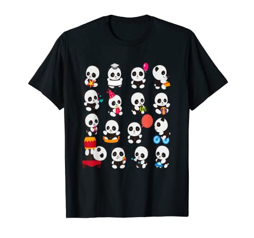 Lindo oso oso panda para niños y niñas Camiseta