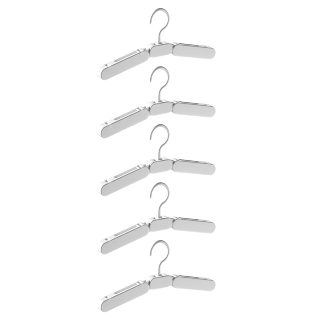 Hndhbfgrt 5PCS Travel Folding Clothes Hangers Mini Space Saving Clothes Drying Rack Foldable Anti-Slip Drying Hangers