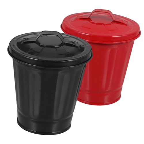 Set de 2 Canecas de Basura Pequeñas Rectangulares de Escritorio