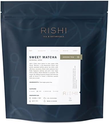 ARDOUR VAN Rishi Tea Sweet Matcha Japanese Green Herbal Tea Powder | Immune Support, Naturally Sweet, Detox, Antioxidants, Energy-Boosting | 2.2 lb, Makes 250 Cups