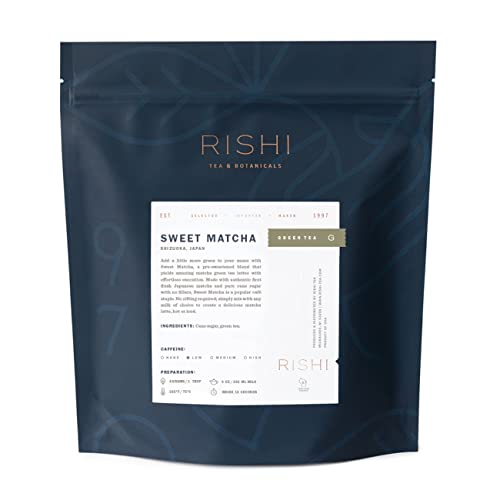 Ardour Van Rishi Tea Sweet Matcha Japanese Green Herbal Tea Powder | Immune Support, Naturally Sweet, Detox, Antioxidants, Energy-Boosting | 2.2 Lb, Makes 250 Cups #TOP6