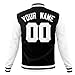 Freecustom Custom Jacket Causal Letterman Varsity Baseball Bomber Jacket Stitched Any Text Logo for Men/Women/Youth