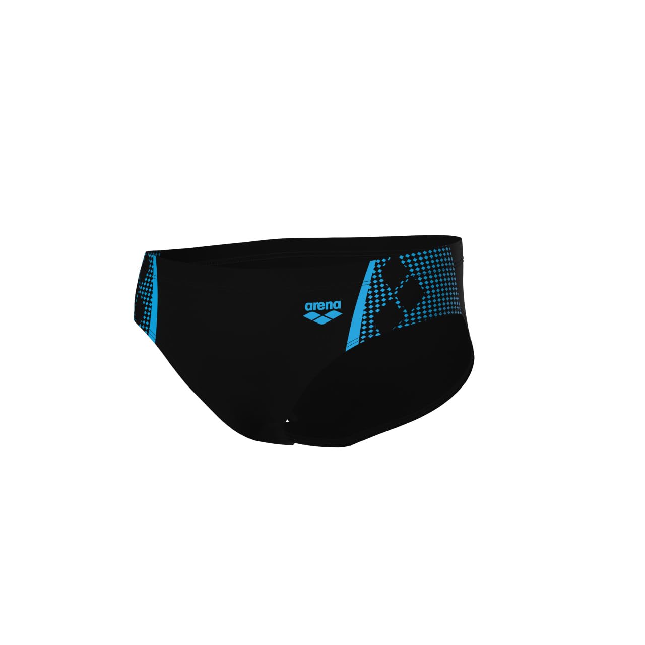 ARENA Feel Men's Graphic Swim Briefs Black-Turquoise