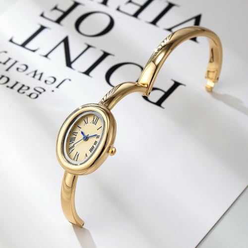 Image of Shocknshop Elegant Oval Roman Dial Women Quartz Fashion Bracelet Strap Ladies Wrist Watch for Woman and Girls -WCH197