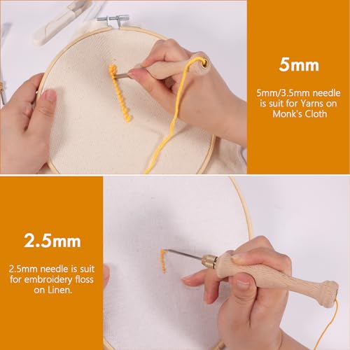 Pllieay P-054N Punch Needle, Wooden Punch Needle Tool thumb #3