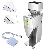 Powder & Particle Filling Machine, 15-18 Bags/m Filling Sealling Machine, Automatic Packing Machine Intelligent Weigh Filler Particle Dispenser Machine 0.02-2.2Lbs with Foot Pedal for Beans Seeds Tea