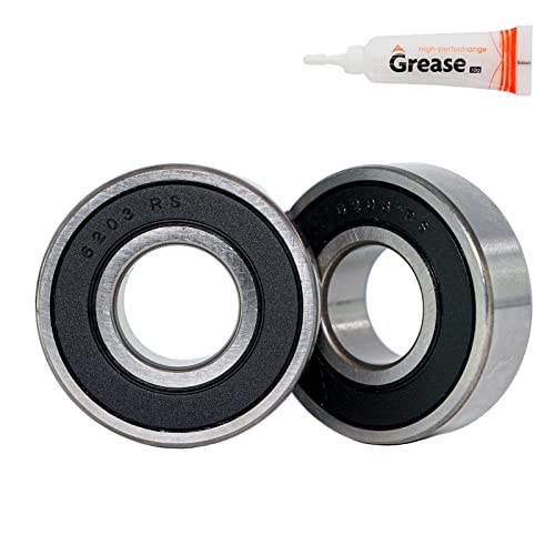 Jmchstore 2 Jackshaft Bearings W/Grease For Coleman Ct200U Bt200X Ct200U-Ex Rb200 196Cc Mini Bike,Baja Mb200, Massimo Mb200, Realtree Rt200 6203Rs(Pack Of 2) #TOP6