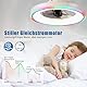 SXQYSM Deckenventilator mit Beleuchtung 50cm Weiß-3 Farbtemperaturen -Fernbedienung & 2H-Timer -Leise 6-Geschwindigkeiten-Flickerfrei-ModernerLufter für Kinderzimmer, Wohnzimmer & Büros