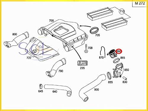 Bosch エアマス　2730940948 Mercedes Mass Air Flow Sensor - Bosch 2730940948 | FCP Euro