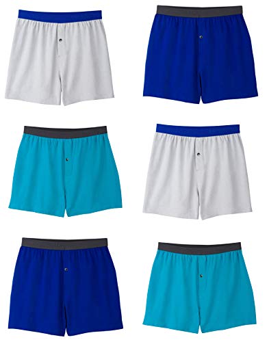 Fruit of the Loom Men's Knit Boxers Breathable Cooling Cotton Micro-Mesh Soft Flex Waistband