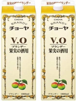 チョーヤ梅酒 ブランデーVO 1800ml×2本セット