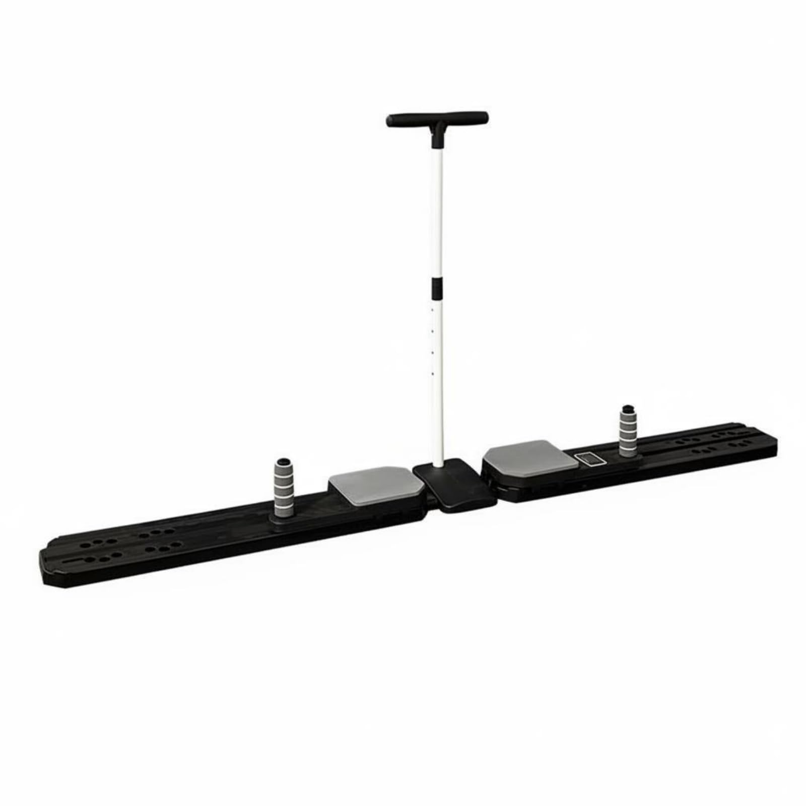 BNF® Automatic Rebound Ab Board Non-Slip Foot Pads Split Ab Roller Board Resistance Bands Home Abs Instructor, Black, Gen 2 Handrail-image-15