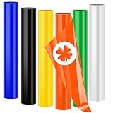 CenDale 3D Puff Vinyl Heat Transfer, 6 Colors Puff Vinyl Sheets 12''x 10'', HTV Heat Transfer Iron o