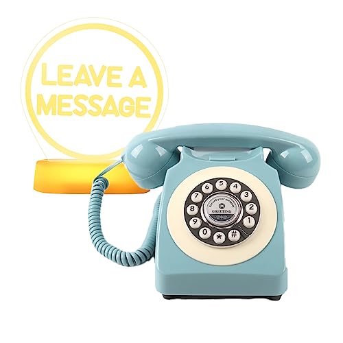 Audio GuestBook for Wedding Fashion with Free RGB LED Sign, Guest Book Telephone Record Customized Voice Message for Your Wedding Party (Blue)