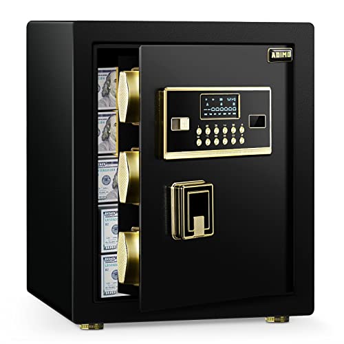 Safe Box, ADIMO 1.94 Cubic Feet Cabinet Safe with Digital Keypad Key Lock,Classic Security Safe with Triple Security System& Removable Shelf, Wall Mounted, Home and Office Safe Box, ADIMO 1.94 Cubic Feet Cabinet Safe with Digital Keypad Key Lock,Classic Security Safe with Triple Security System& Removable Shelf, Wall Mounted, Home and Office