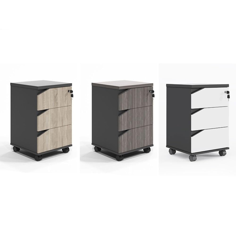 Mobiletto portadocumenti Armadietto portadocumenti sotto scrivania in legno Armadietto da ufficio Armadietto portaoggetti Armadietto dati Credenza da ufficio con cassetto con chiusura Armadietto corto