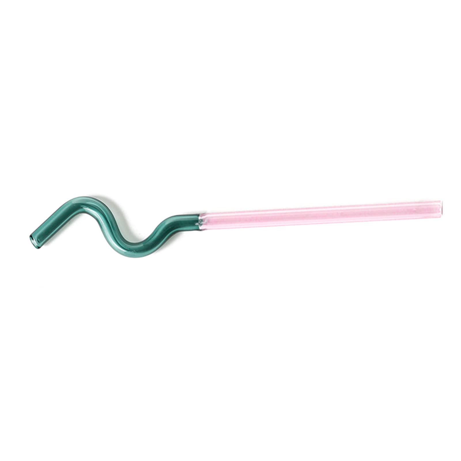 Beimus Glass Drinkware Straws Shape for Drinks Cute Home Kitchen Household Kitc Drinking Straws