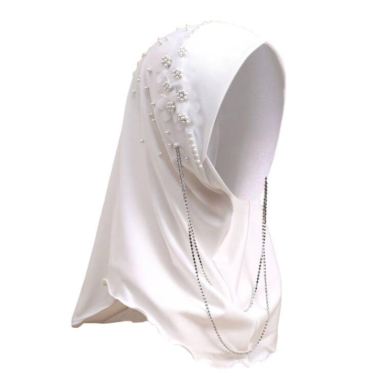 One Piece Hijab Scarves for Women Girl Flower Muslim Hijab Islamic Head Wrap Scarves Full Cover Head Wrap Scarf3