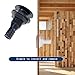 BROYEUR 2Pcs Thru Hull Fitting,Thru Hull Connector Fitting Drain Fits 3/4