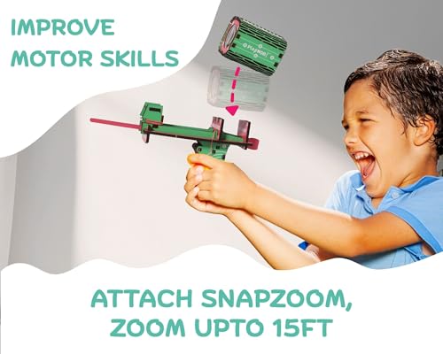 Image of Foam Blaster Gun Toy - DIY STEM Launcher, Foam Dart Shooting Toy Gun with Sniper Scope | Activity Kit Included | Educational Gift for Boys & Girls, Birthday Present for Kids 6,7,8,9,10,11,12