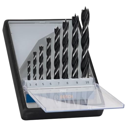 Bosch Professional 8-tlg. Holzspiralbohrer Set (für Holz, Ø 3 - 10 mm, Zubehör Bohrschrauber) 5 Bosch Professional 8-tlg. Holzspiralbohrer Set (für Holz, Ø 3 - 10 mm, Zubehör Bohrschrauber)