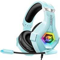 Ozeino Casque Gaming ZW1W – Filaire Blanc Pour PS5, PS4, PC, Switch & Xbox, Avec Micro Intégré