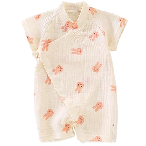 Japanese Kimono Baby Thobe Cotton Yarn Pajamas Robe 3-6 Months Rabbit