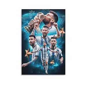 Messi poster unFramed 12×18 inch posters for room aesthetic Wall Art Decor Print for Fans And Family