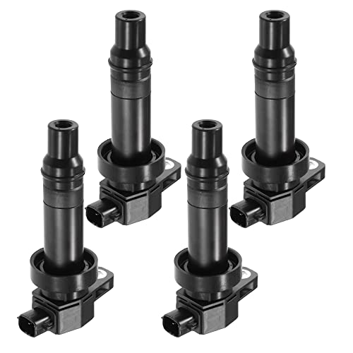 Bobines d'allumage pour Kia Soul L4 1.6L 2010-2011 lot de 4 pièces QUARKZMAN noires