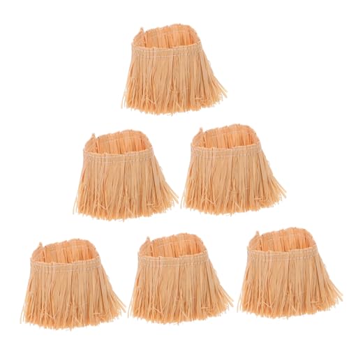 Hohopeti 6 Piezas Techo de Artificial Material para Tejados Miniatura Decorativa para Manualidades DIY para Micro Paisajes y Jardines de Hadas