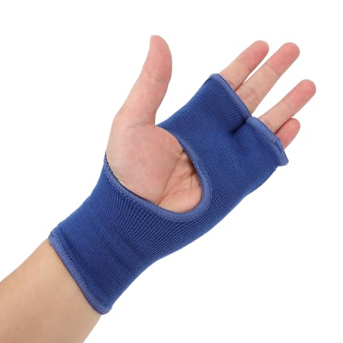 equlup Vendas de Boxeo para Manos, Gel de Nailon Antideslizante, Medio Dedo, Guantes Interiores de Boxeo, Protector de muñeca para Nudillos, para Hombres, Mujeres, Kickboxing, Artes (S)