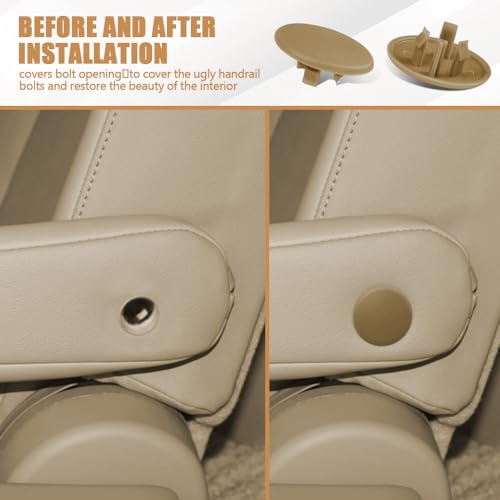 2PCS Armrest Cover Cap, Seat Parts Replacement for 07-19 Chevy Tahoe Black - Picture 15 of 19