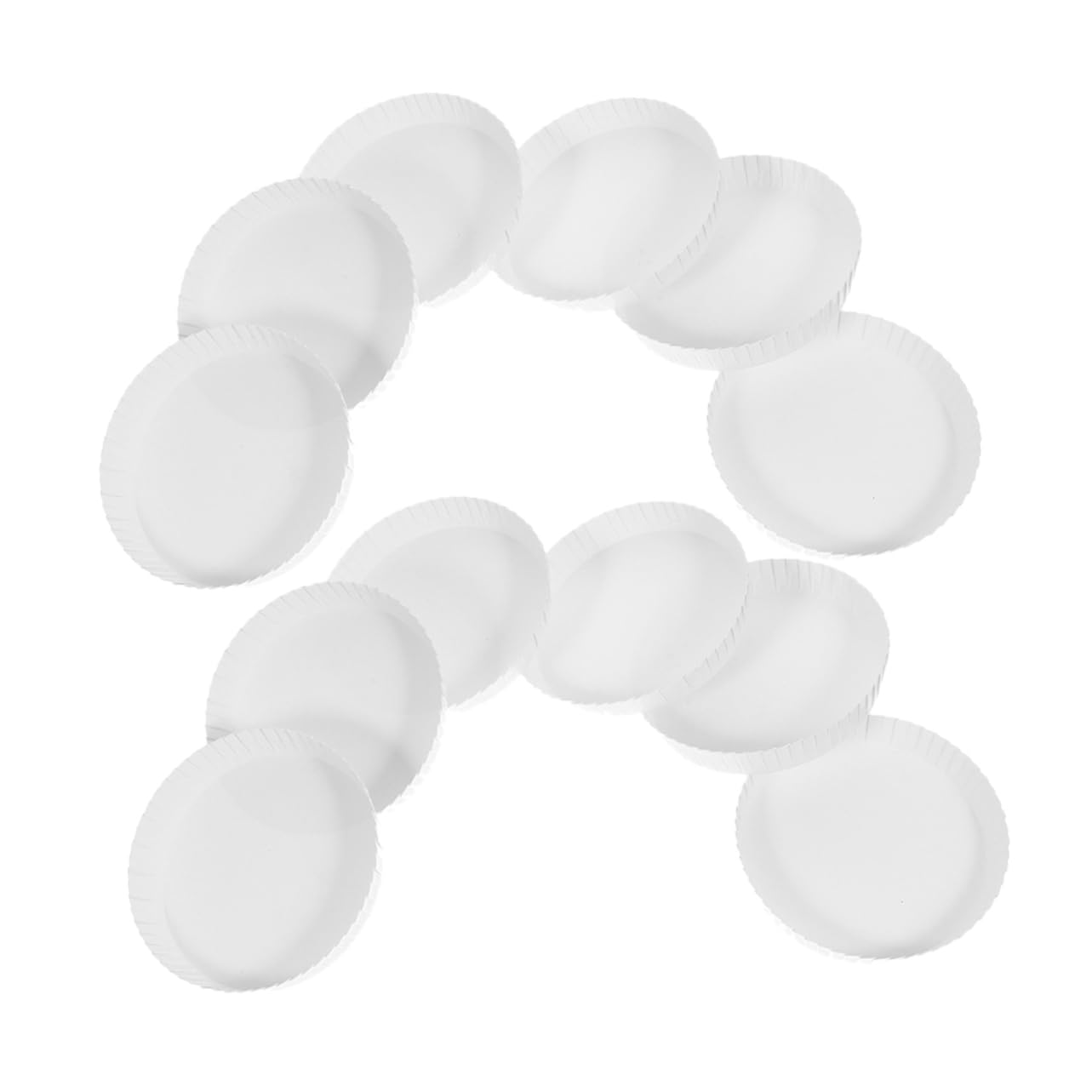 NULYLU 100pcs Paper Cup Lids Drink Covers for Ice Cups for Hotels Restaurants Tight Fit Prevent Spills Durable Versatile Use